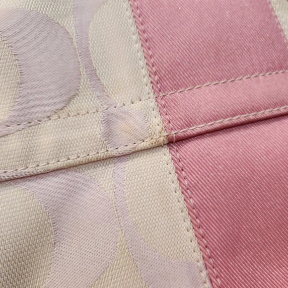 Coach Pink and Cream Crossbody Bag with Leather Trim - Picture 6 of 16